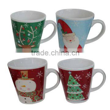 14oz stoneware mug with various Christmas decal