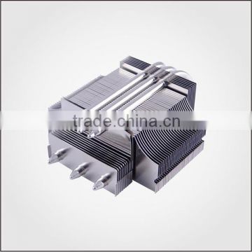 Dongguan manufacturer Custom Aluminum CPU Cooler Pipe Heatsink with nice Design