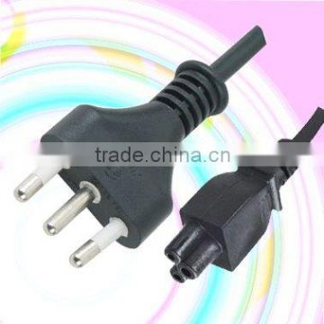 Laptop power cord for Italy and Chile Market