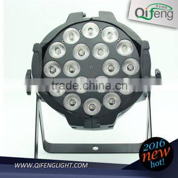 18 pcs 6 in 1 12W RGBWAUV leds aluminum par can night club indoor lights