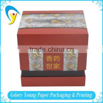 Alibaba TWO Layer Black Paper Packaging Box For Cosmetic