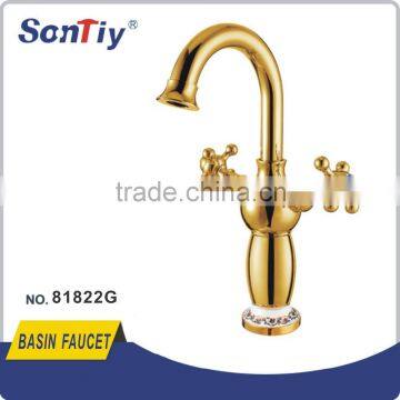 CERAMIC BASIN FAUCET GOLD COLOR 81822G