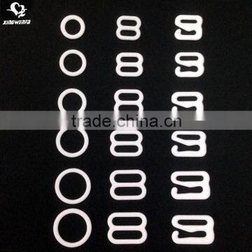 Nylon coated metal bra rings and sliders for women underwear