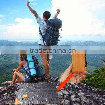 Portable Mini Hiking Picnic Beach Pocket Blanket With Drastring Pouch