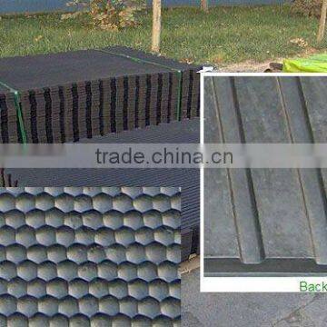 Rib Rubber Floor Roll / Ribbed Rubber Tile With Ribbed Pattern
