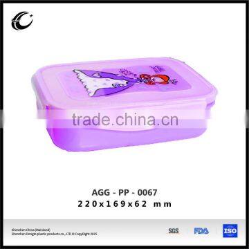 logo printing oem new design home storage plastic lunch box take away lunch box