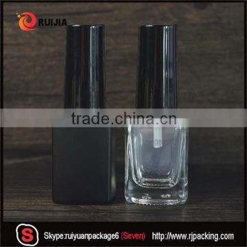 Free samples 14ml black frosted empty nail polish bottle glass square shape in stocks wholesales                        
                                                                                Supplier's Choice