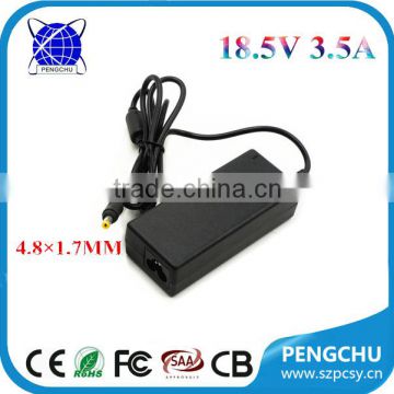 Power 65W output 18.5V 3.5A connection desktop ac power laptop adapter