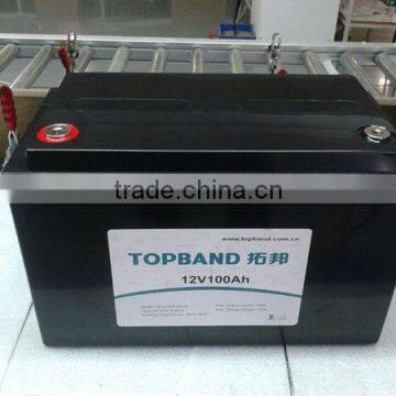 long life LiFeO4 LFP camping trailer battery 12V 100Ah TP12100F