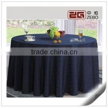 Best Selling Polyester Jacquard Fabric Custom Ivory Round Table Cloth