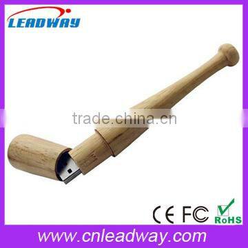 Hot Seller Wood Baseball Bat Usb Flash Drive 8GB for Promo photo-2
