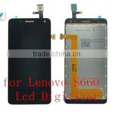 LCD Screen Display withTouch Screen Digitizer Assembly for Lenovo S660 lcd Black color