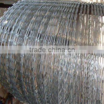 Wholesale razor blade barbed wire/concertina wire for protection fence