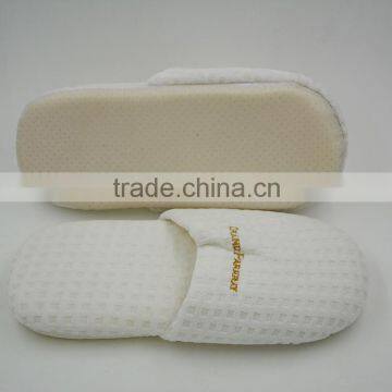 Waffle fabric bread slippers, hotel disposable slippers
