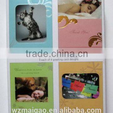 4 assorted birthday Greeting Cards with envelope in paper Box