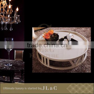 JT16-04 High-end Round Top Geometric Coffee Table Furniture Factory Price JL&C Luxury Home Furniture