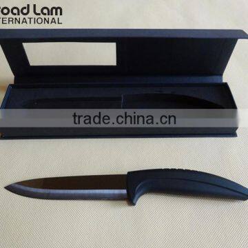 Best Quality 5 Inch Black Blade Ceramic Kitchen Utility Knife, Satin Finish, Black Handle in Black Window Box photo-2