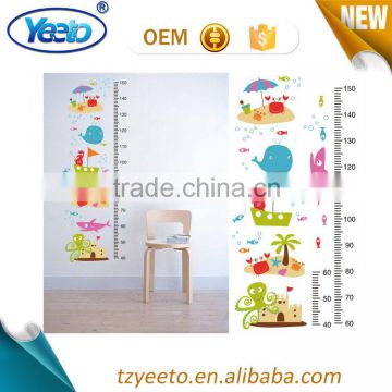 PVC Growth Chart Sticker Easy Peel Off Wall Sticker