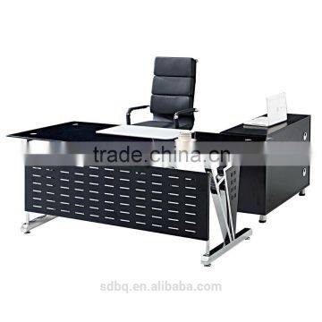 PT-D0501 Tempered glass furniture for glass executive office desk