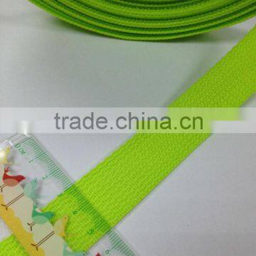 24mm lime polypropylene webbing