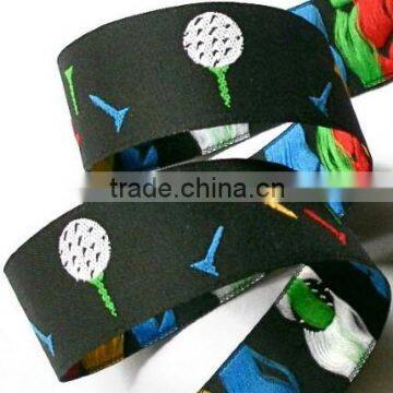 Golf woven jacquard ribbon wholesale