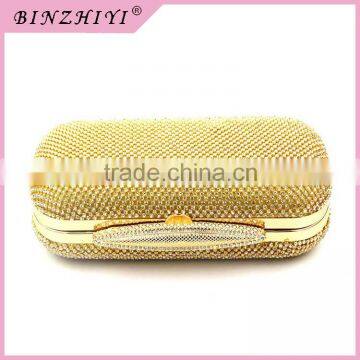 Wholesale Fashion Gold Clutch Evening BagMetal Frame photo-4
