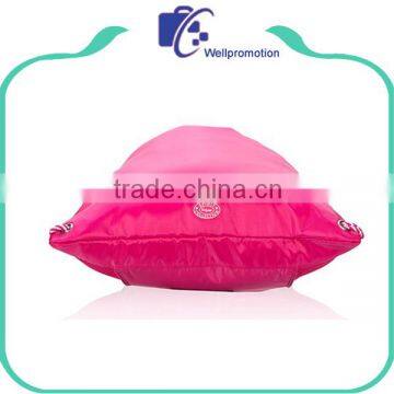 Lightweight Blue Polyester Drawstring Bag Cinch Sac photo-5