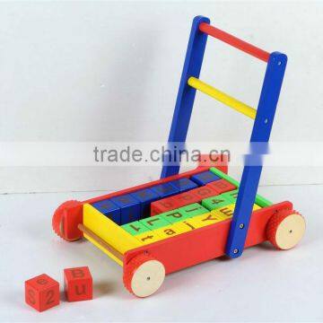 Multicolor wooden Toddlers blocks car