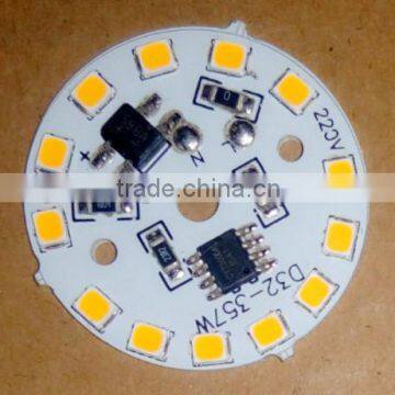 3w 5w 7w led pcb plate 220v for E27 led bulb