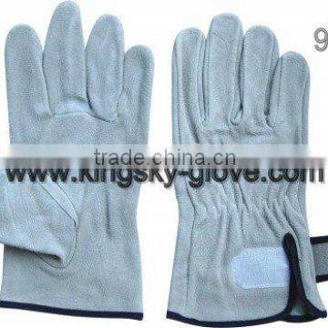 Cow split leather working glove