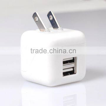 ETL Certified 5V 2.1A Super Mini Dual USB Travel Charger With Foldable US Plug for IPhone 6S 6Plus 5S photo-5