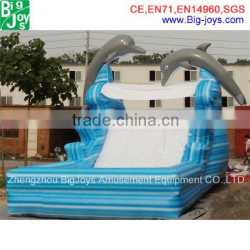 Water park games portable water slide for sale big inflatable water slide with pool