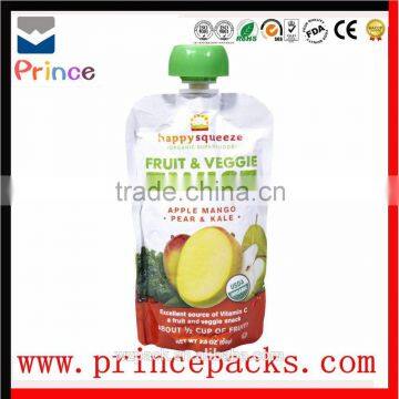 China Supplier Wholesale Plastic Pour Spout Pouch Juice Packaging photo-6
