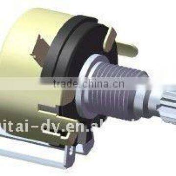 rotary potentiometer with vertical needle