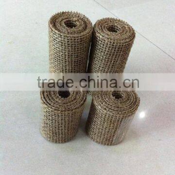 Eco friendly decorative jute fabric roll