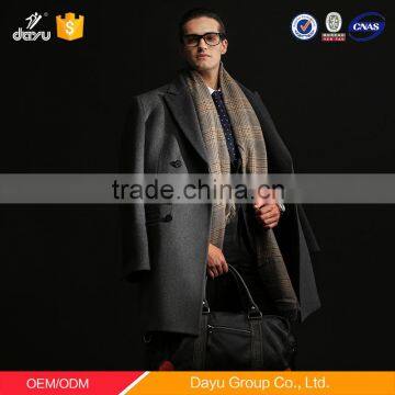 2016 Factory of Men's Long Style Wool Coat Men's Wool Blend jacket Men's cashmere Overcoat