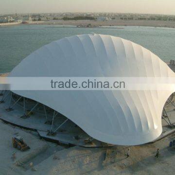 Tensile fabric architecture for Large span roof of the Pearl dome in Doha Qatar