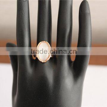 JSY Jewerly Rings Sets 18k Yellow Gold Rings Cat Eye Gemstone Ring photo-3