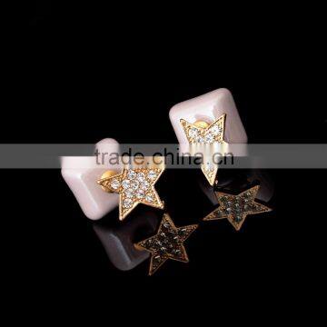 South Korea New Double Side Star Earring Stud Fluorescent Lighting Earring Ear Jewelry For Girls