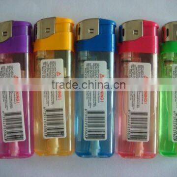 transparent lighter with sticker