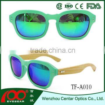 2016 Hot sale low price mirror fashion sunglasses , wood polarized sunglasses , Bamboo sunglasses