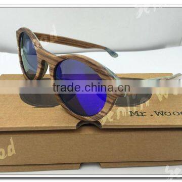 Mr.Wood Nature Newest Design Zerba Wood Glasses The Indigenous Logo Fashion Sunglasses