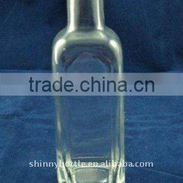 screw top glass wine bottle, clear square vial bottle