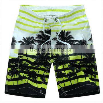 Daijun OEM New Design Cheap Polyester Stripe Palm Beach Shorts Hot Sale Blank Board Shorts photo-5