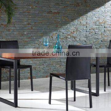 TB German Home Styles Arts & Crafts Black Walnut Wood Dining Table photo-6