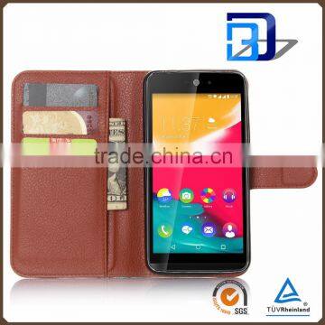 New Products 2016 Innovative Product Stand Wallet Lychee Leather Flip Cover for Wiko Rainbow Jam 4G Phone Accessories photo-6
