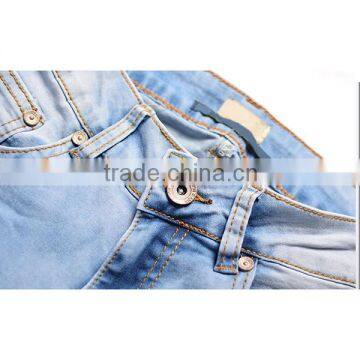 2016 Summer Fashion Women Sexy See Through Jean Pants Ladies Fancy Lace Patchwork Vogue Narrow Bottom New Model Jeans For Lady photo-5