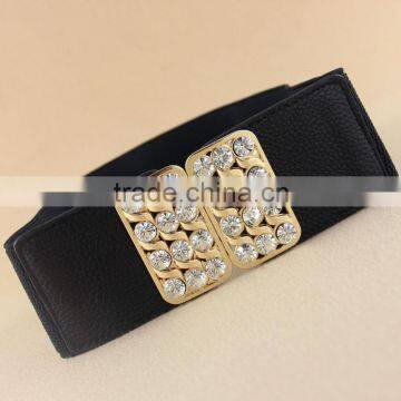 New winter women's fashion rhinestone belt,wide elastic belt,girdle belt