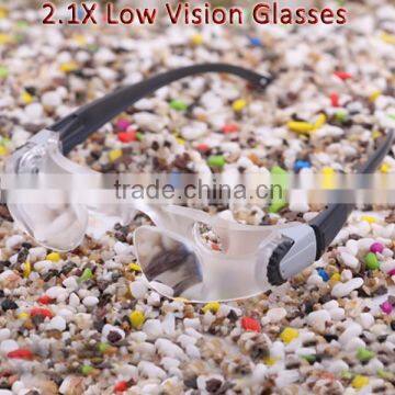 2.1X magnifying glass Hands free binoculars for TV distance