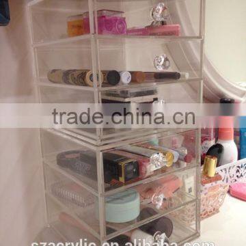 6 drawer acrylic cosmetic organizer box